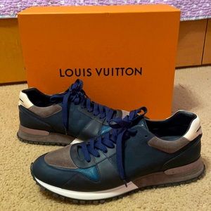 Men’s Run Away Sneakers Navy Blue LV